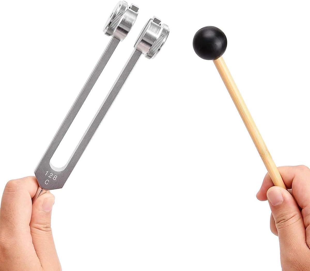 Aluminium Alloy Tuning Fork with Silicone Hammer